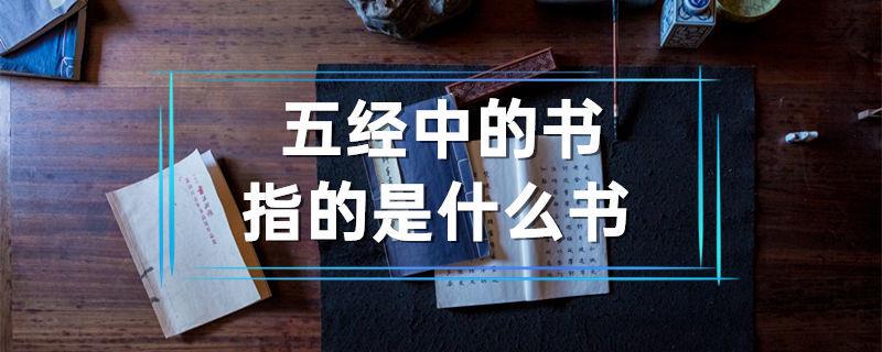 Îå¾­ÖÐµÄÊéÖ¸µÄÊÇÊ²Ã´Êé