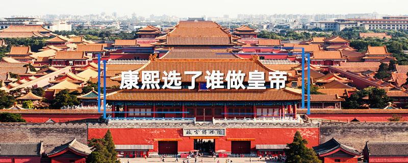 康熙选了谁做皇帝