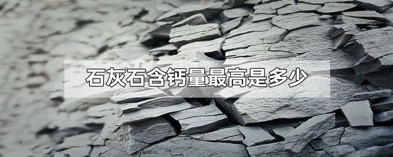 石灰石含钙量最高是多少