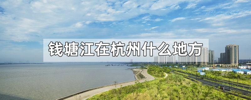 钱塘江在杭州什么地方