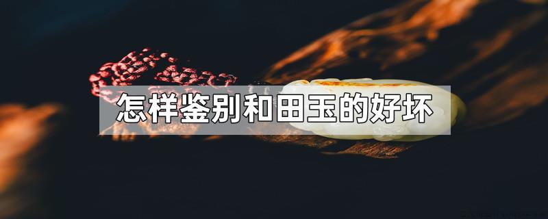 怎样鉴别和田玉的好坏