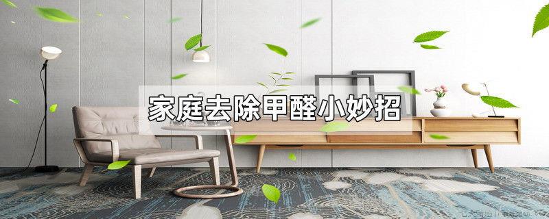 家庭去除甲醛小妙招