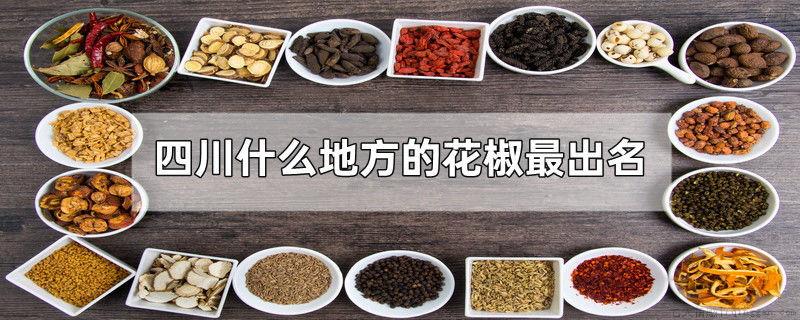 四川什么地方的花椒最出名