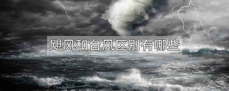 飓风和台风的区别有哪些