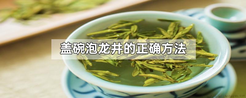 盖碗泡龙井的正确方法