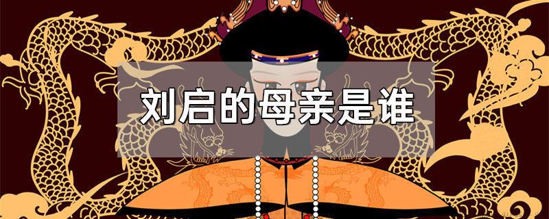 刘启的母亲是谁