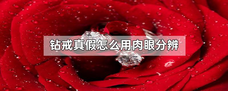 钻戒真假怎么用肉眼分辨