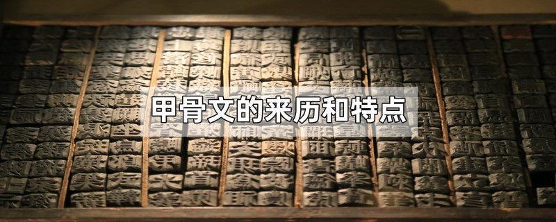 甲骨文的来历和特点