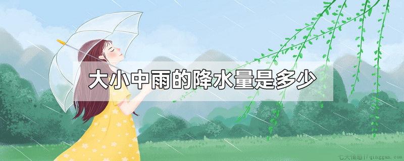 大小中雨的降水量是多少