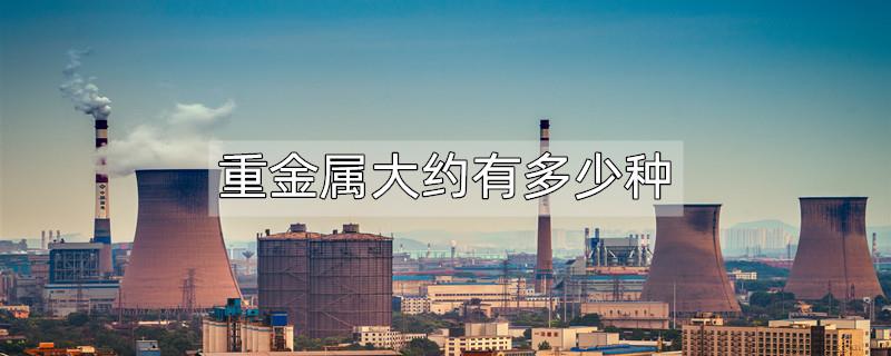 重金属大约有多少种