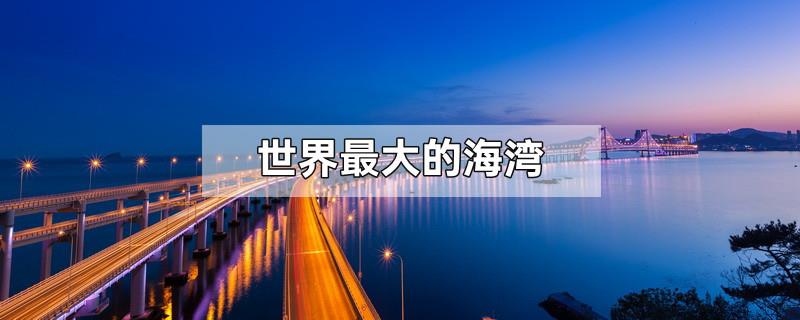世界最大的海湾