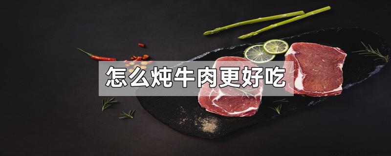 怎么炖牛肉更好吃