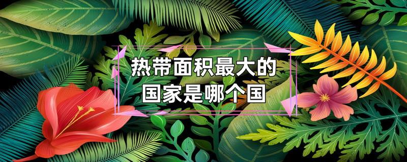 热带面积最大的国家是哪个国