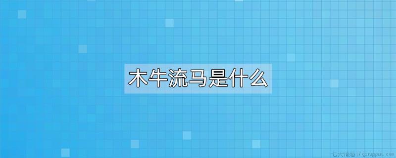 木牛流马是什么