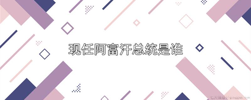 现任阿富汗总统是谁