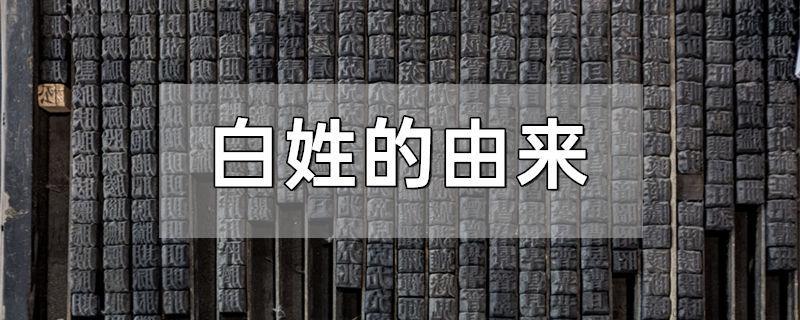 白姓的由来