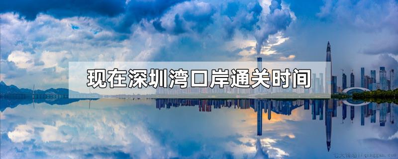 现在深圳湾口岸通关时间