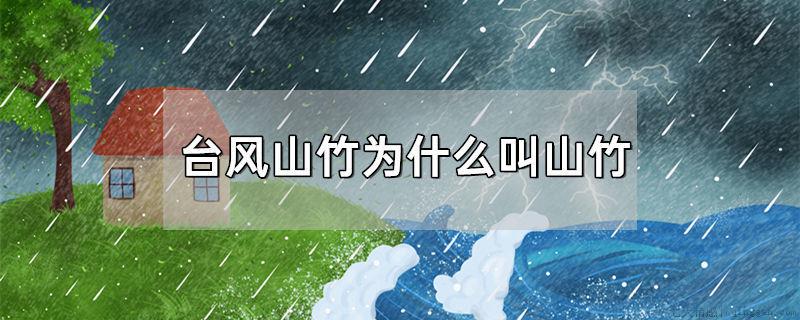 台风山竹为什么叫山竹