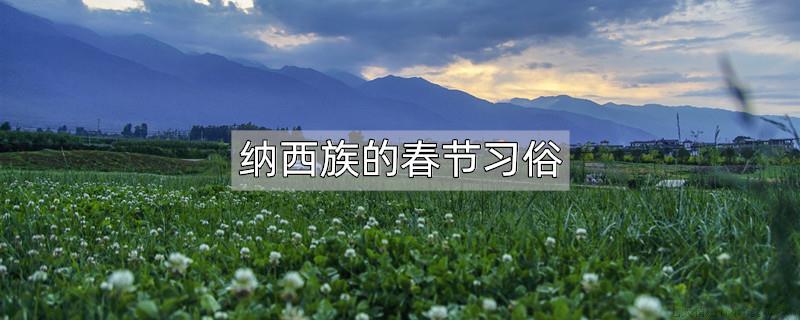 纳西族的春节习俗