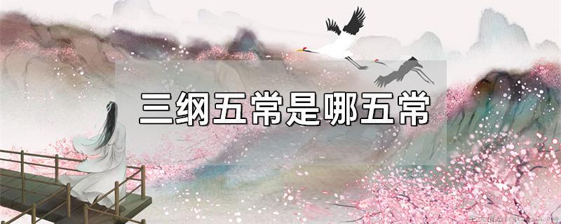 三纲五常是哪五常