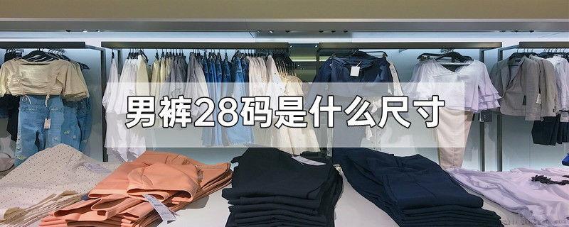 男裤28码是什么尺寸