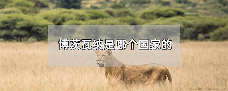 博茨瓦纳是哪个国家的