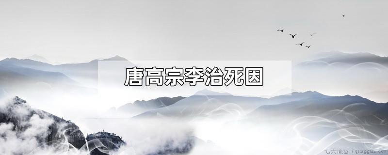 唐高宗李治死因