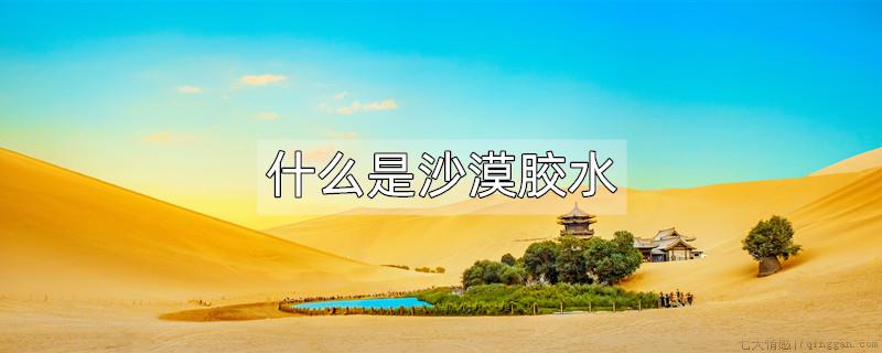 什么是沙漠胶水