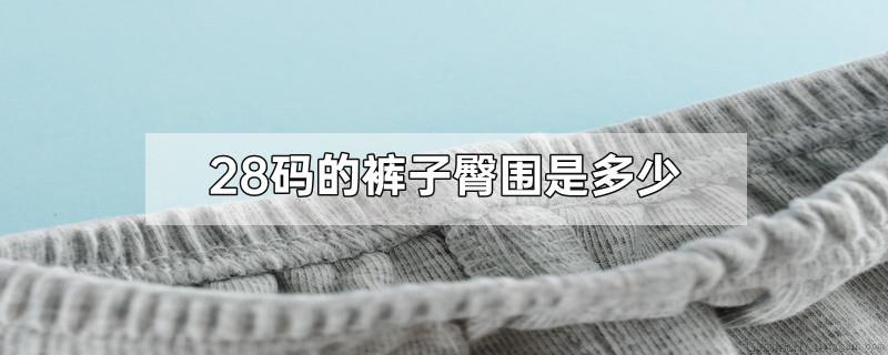 28码的裤子臀围是多少