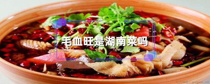毛血旺是湖南菜吗