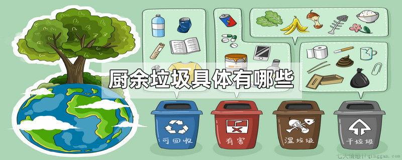 厨余垃圾具体有哪些