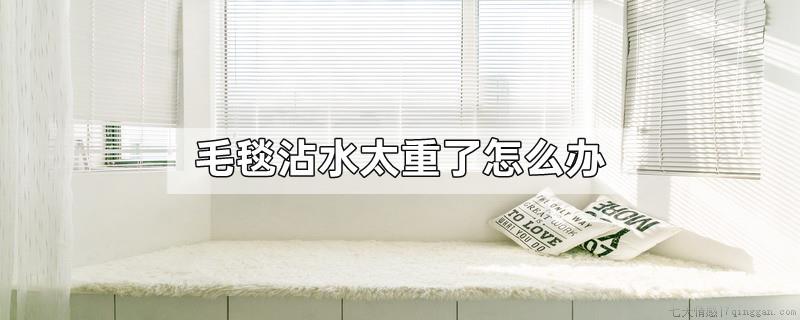 毛毯沾水太重了怎么办