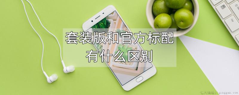 套装版和官方标配有什么区别