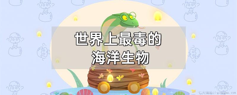 世界上最毒的海洋生物