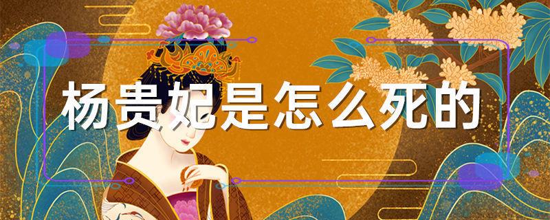 杨贵妃是怎么死的