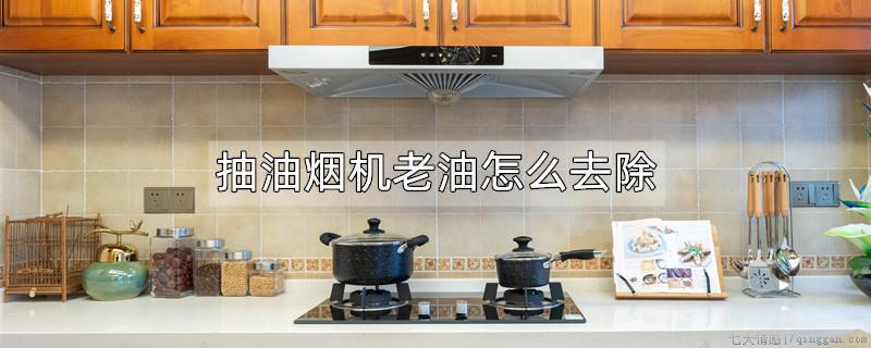 抽油烟机老油怎么去除