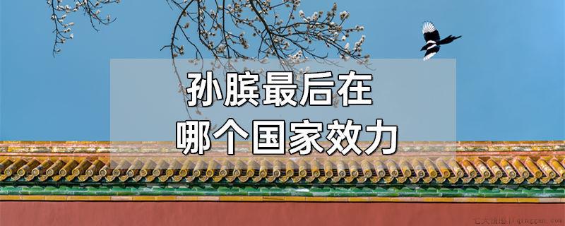 孙膑最后在哪个国家效力