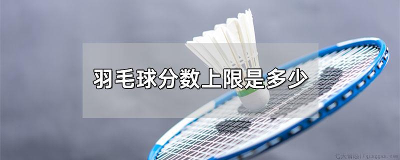 羽毛球分数上限是多少