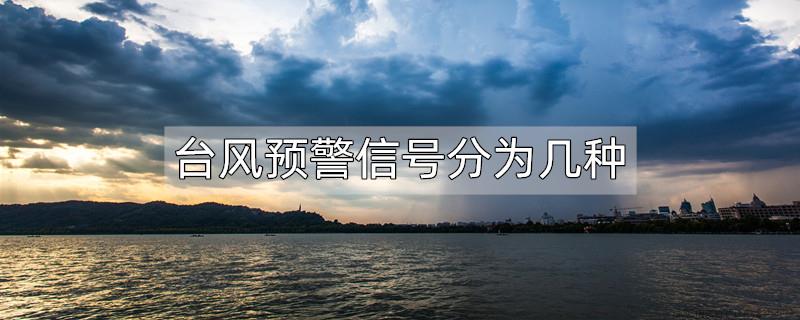 台风预警信号分为几种