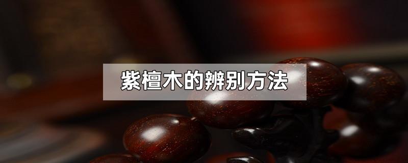 紫檀木的辨别方法