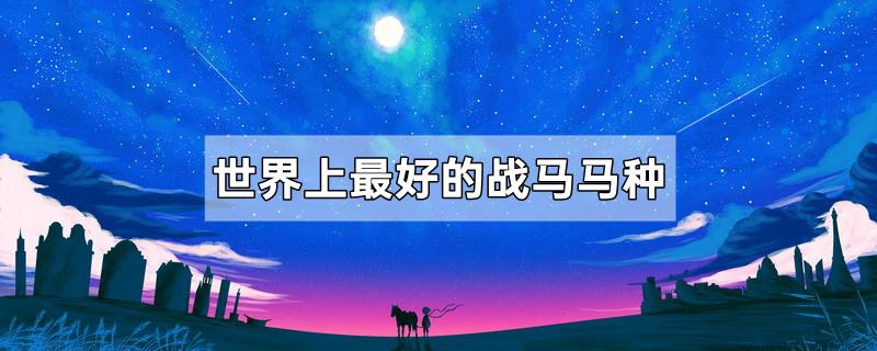 世界上最好的战马马种