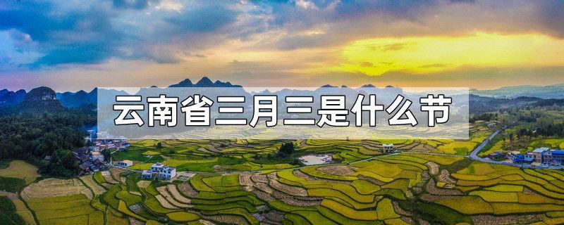 云南省三月三是什么节