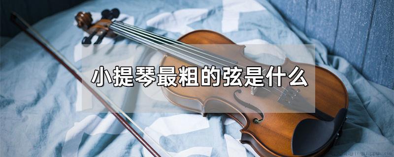 小提琴最粗的弦是什么