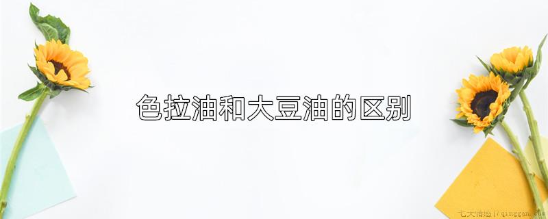 色拉油和大豆油的区别