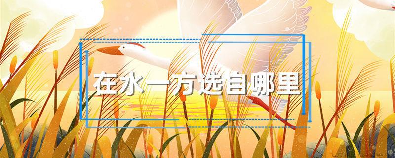 在水一方选自哪里