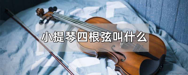 小提琴四根弦叫什么