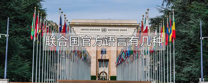 联合国官方语言有几种