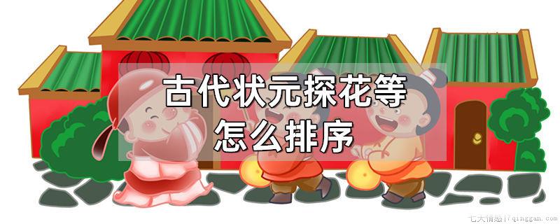 古代状元探花等怎么排序