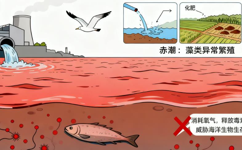 海水中赤潮现象