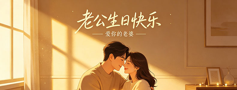 简短最暖心的老公生日祝福语